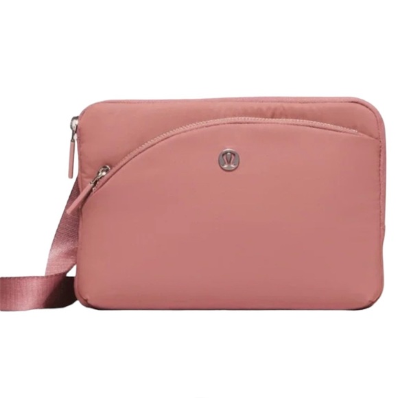 lululemon athletica Handbags - Lululemon Curved Lines Crossbody Pink Pastel